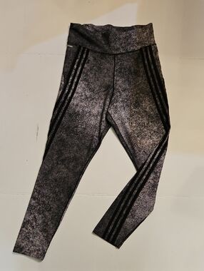 Adidas Aeroready Leggings with Black Stripes